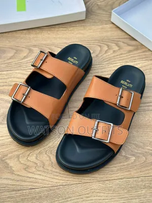 New and Original Leather Sandals Za Berlutti Paris