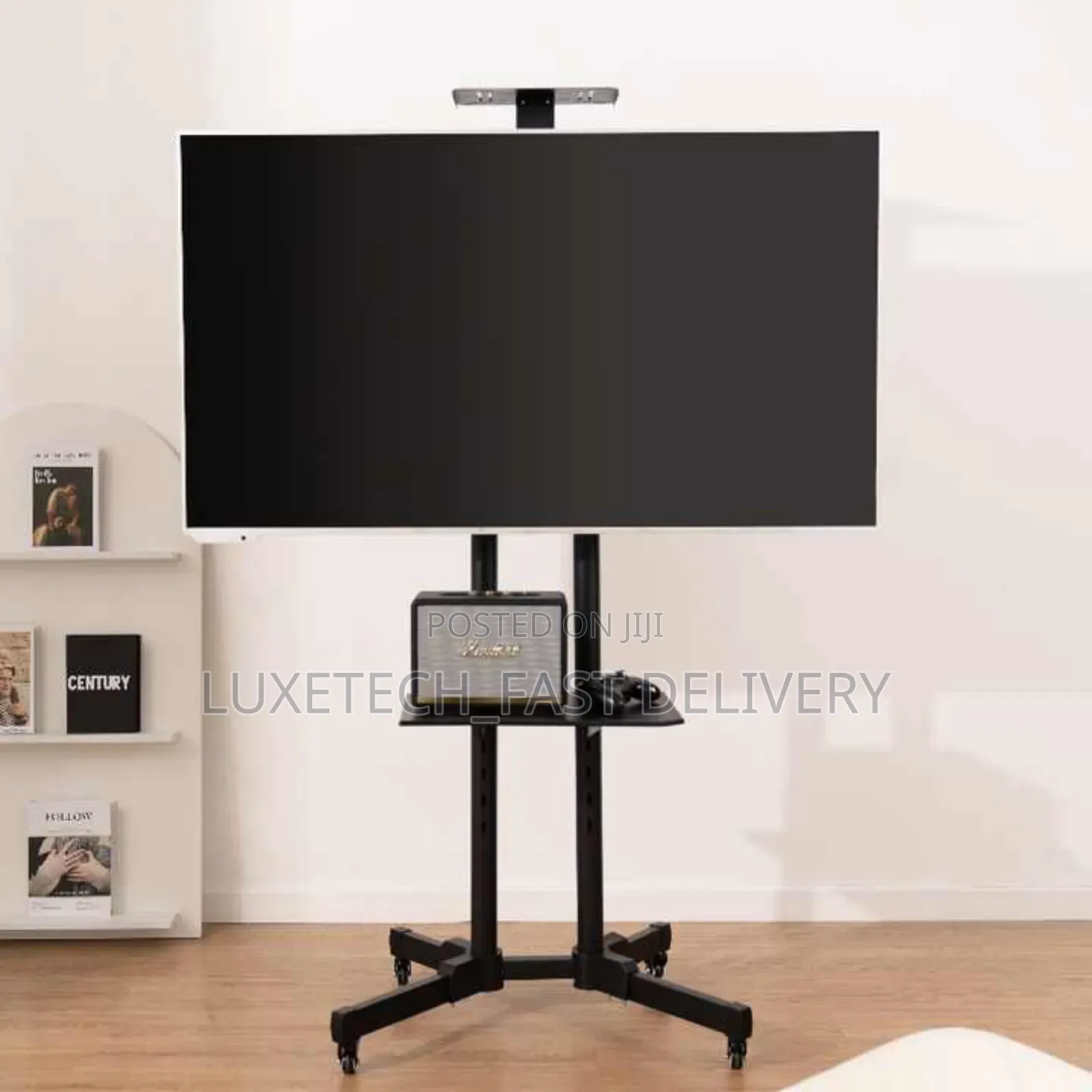 Portable Tv Stand for Mobility Suitable for 32 to 70 Inches