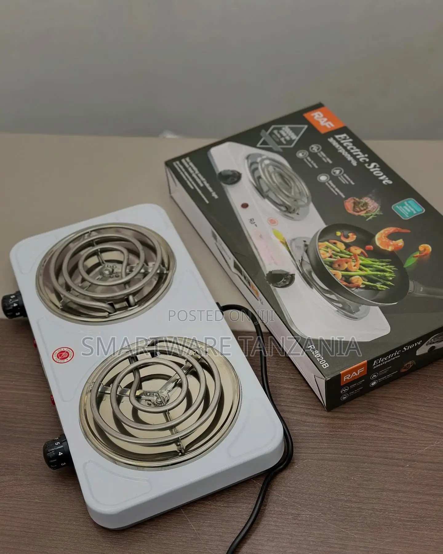 Double Burner, 2000w Hotplate, White Countertop Burner
