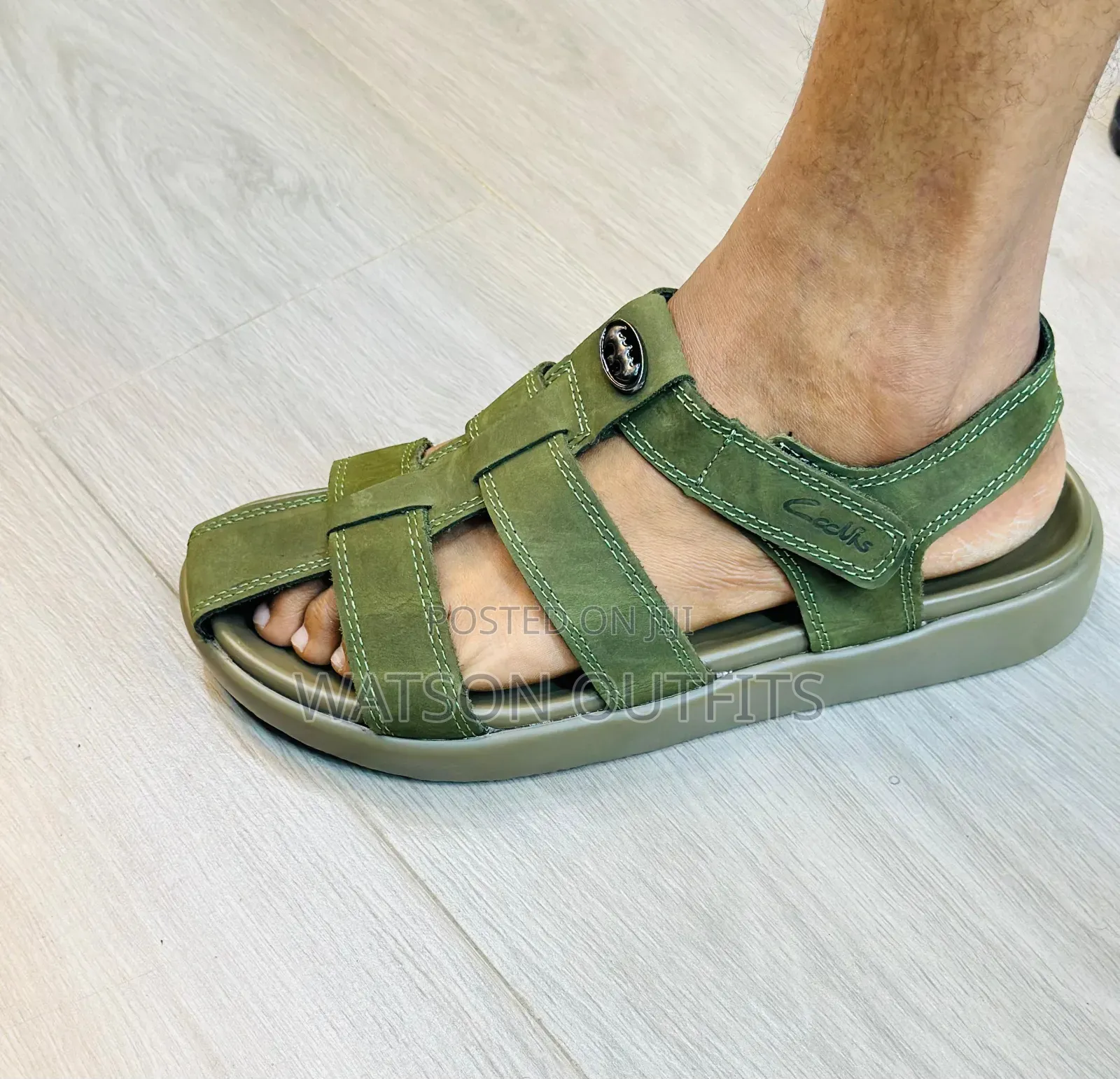 New Leather Sandals Za Clanks Na Ecco