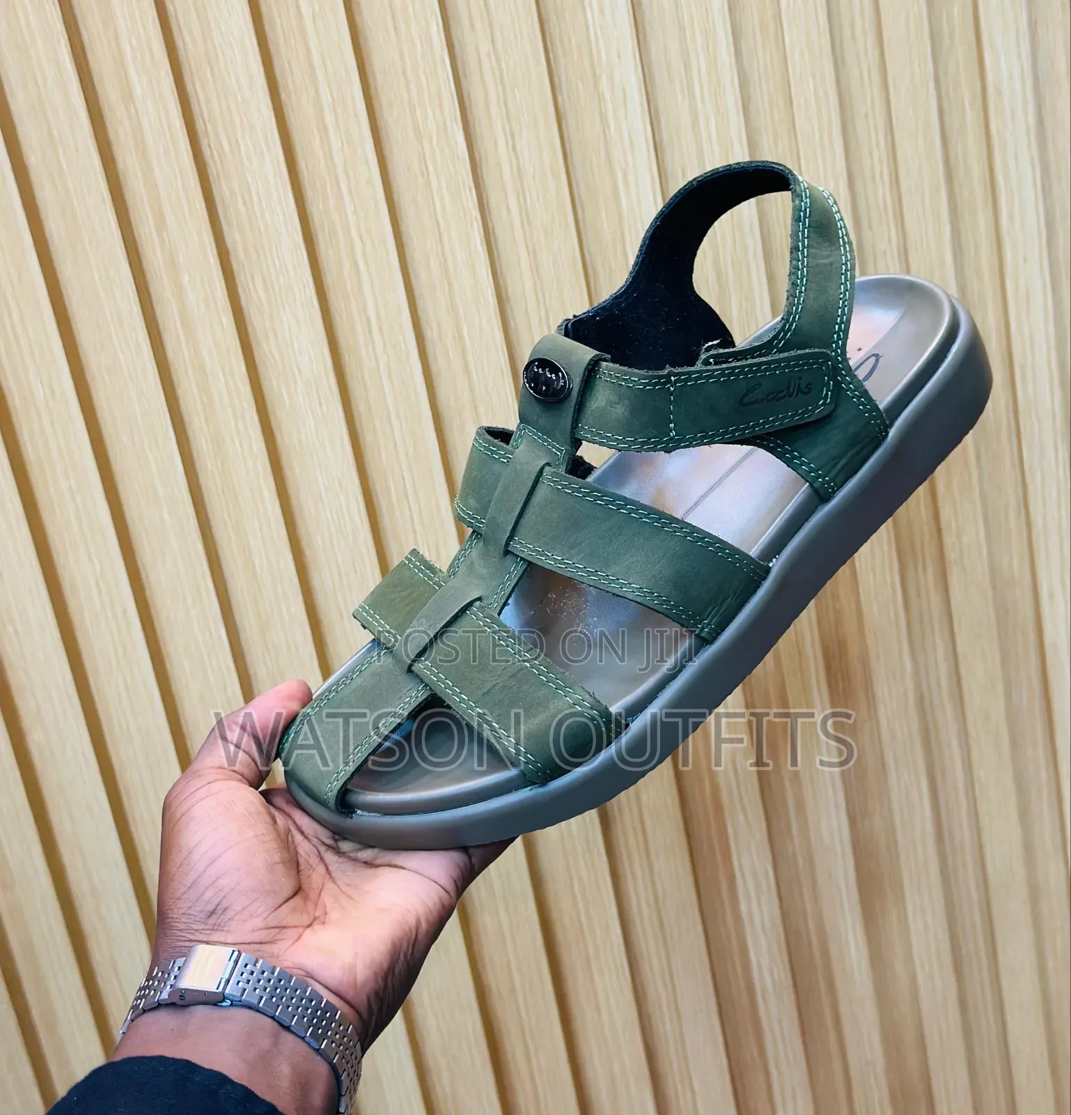 New Leather Sandals Za Clanks Na Ecco