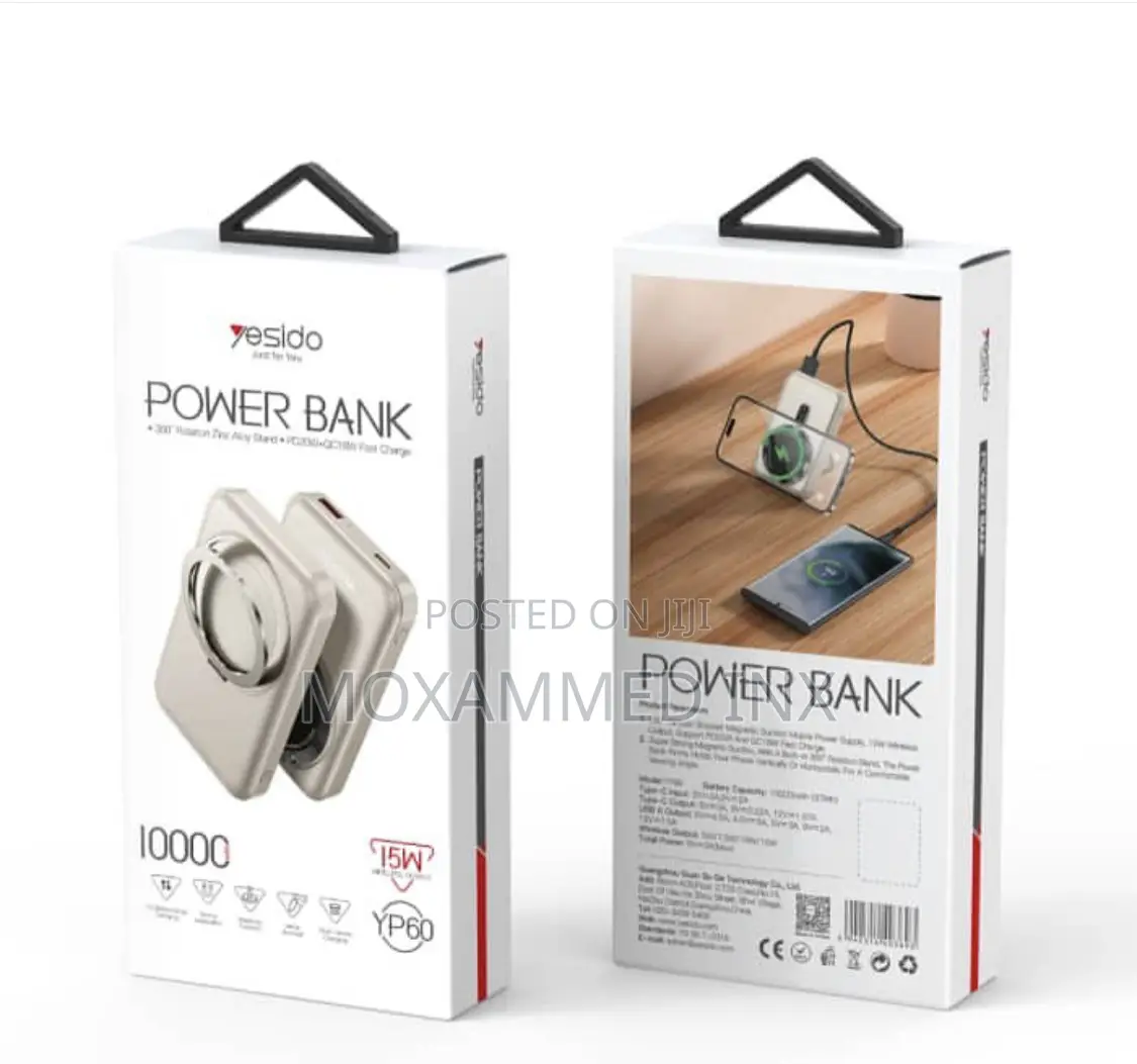 Yesido Yp60 Magsafe Powerbank With Stand 10000mah Battery