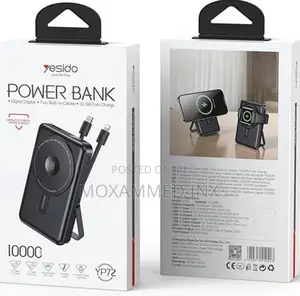 Yesido Yp72 Magsafe Powerbank and Stand, 10000mah Battery