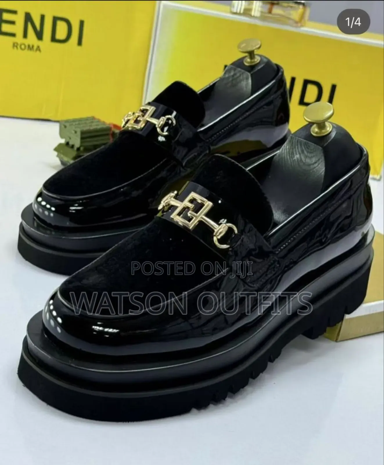 Smartly Big and Thick Sole Leather Shoes