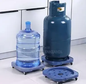 Mobile Holder for Gas Cylinders, Gas Bottle Tray With Wheels