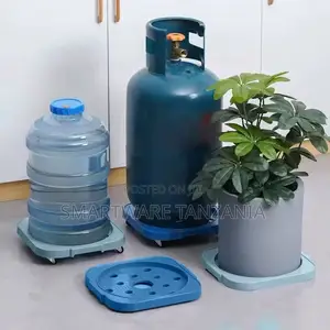 Gas Bottle Shelf for Outdoor Use Robust Plant Mobile Stand
