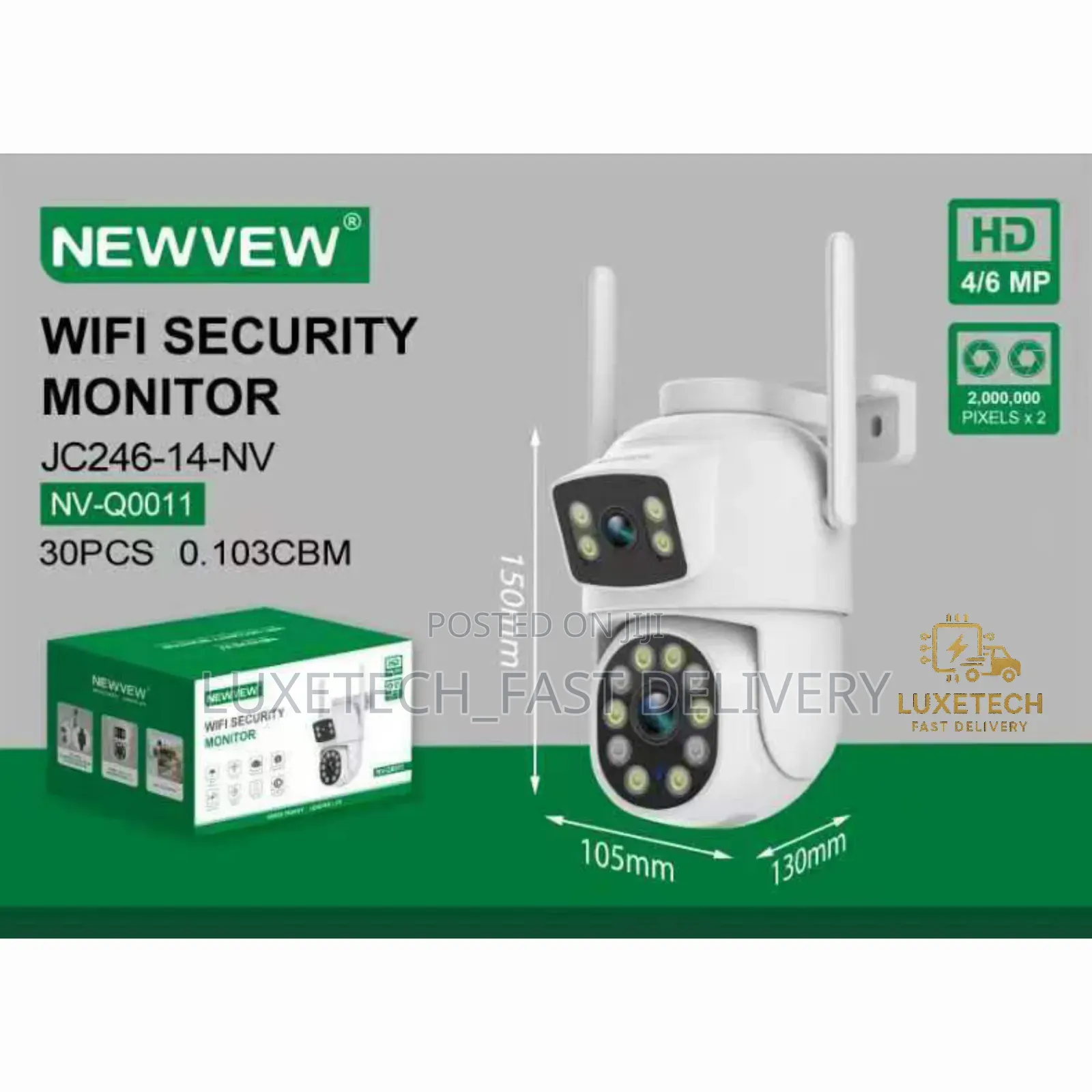 Newvew Dual-Lens Wifi Security Camera