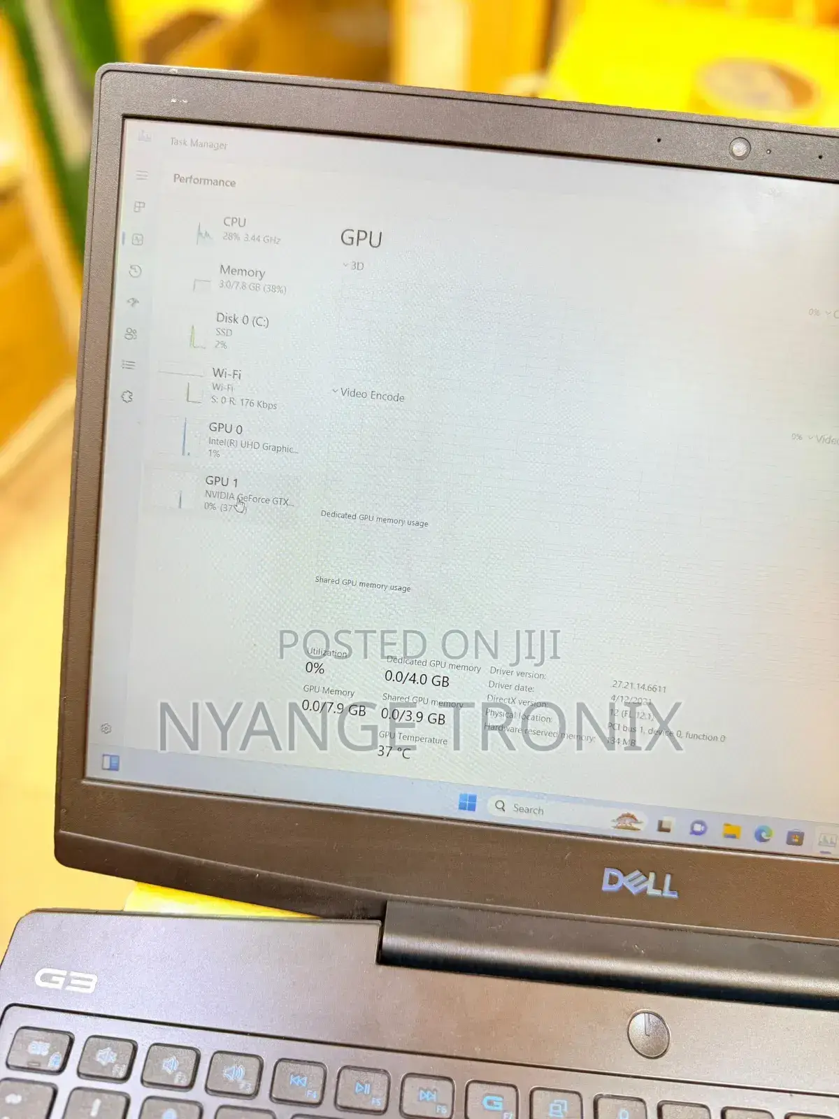 Laptop Dell G3 15 3590 8GB Intel Core I5 SSD 512GB