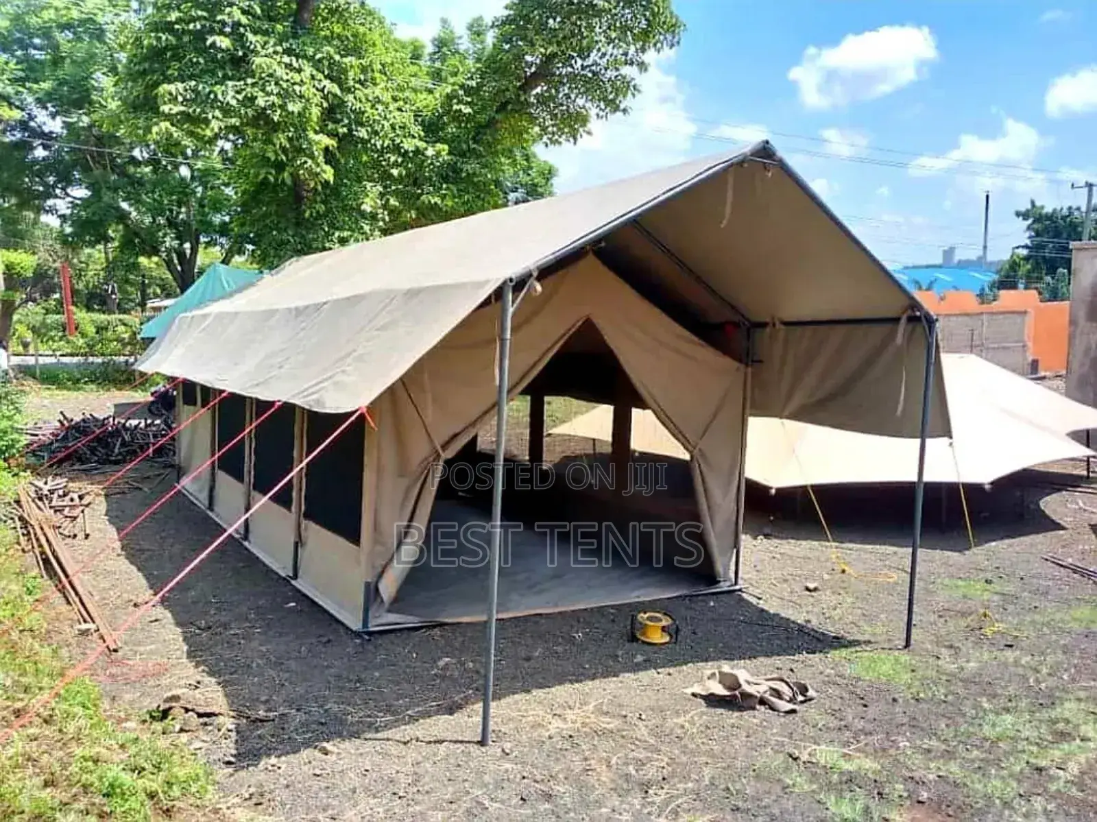 Camping Tent Installation in Tanzania