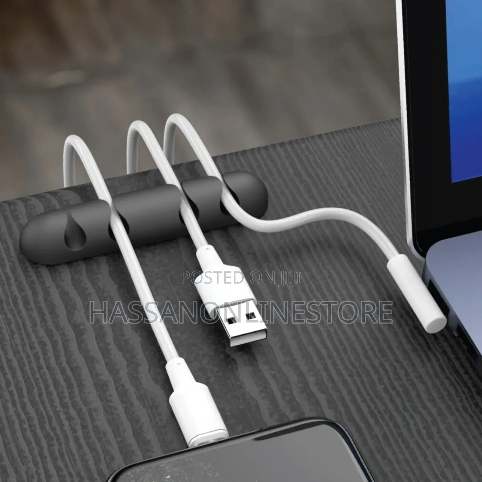 Green Lion - 8 in 1 Cable Organizer - Black