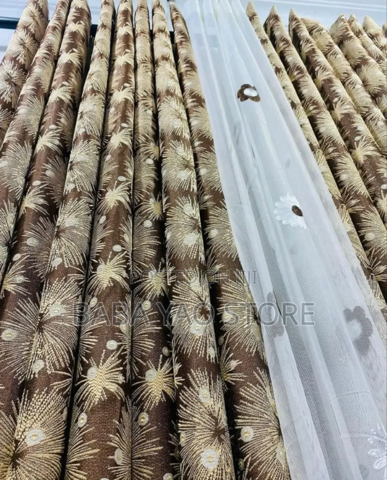 High-Quality Luxury Voile Sheer Drape for Livingroom Bedroom