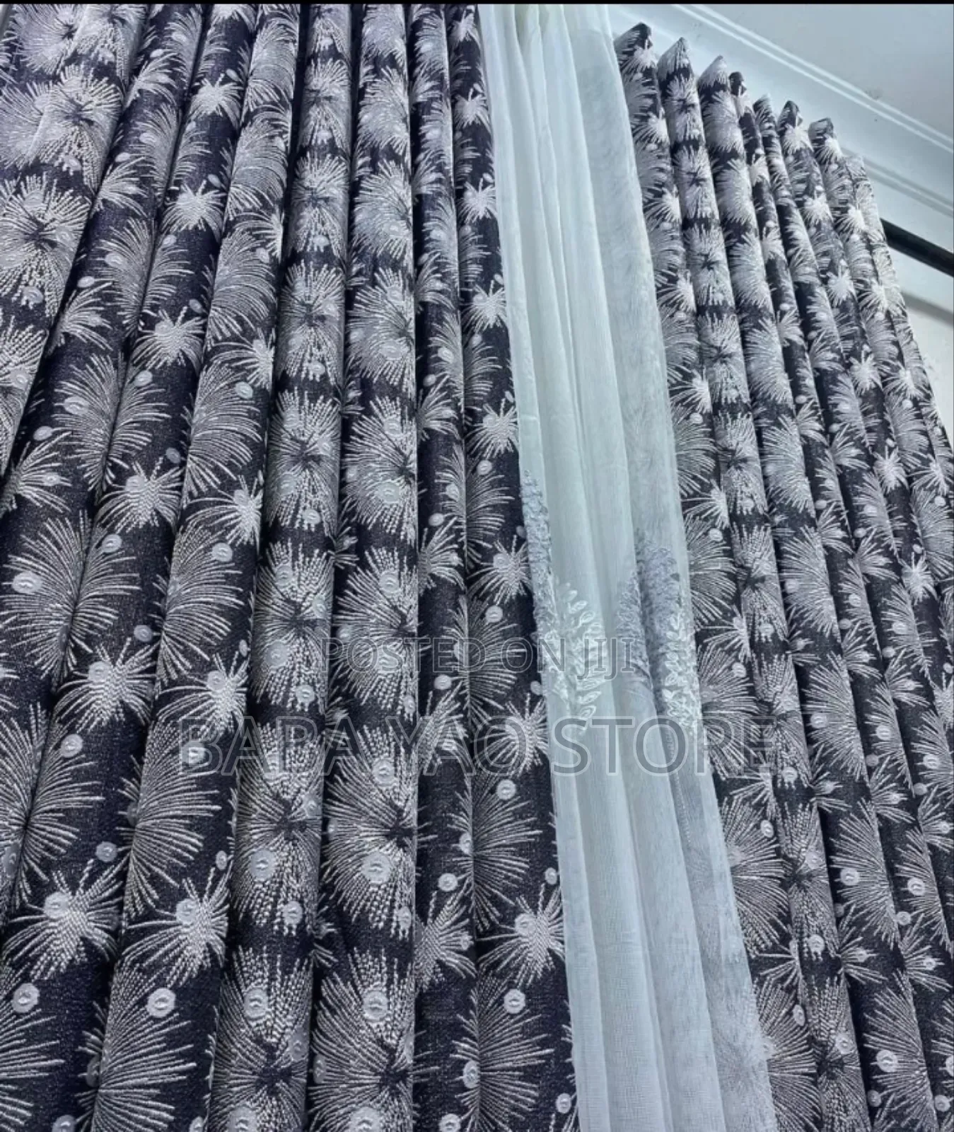 High-Quality Luxury Voile Sheer Drape for Livingroom Bedroom