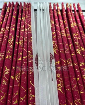 Modern Style Curtains Fabric Luxury Classical Top Window.