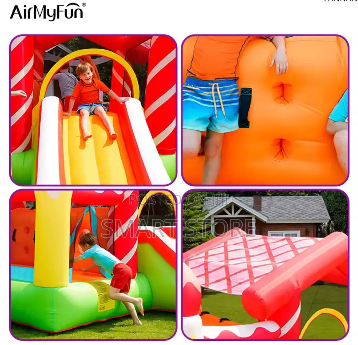 Inflatable Castle Trampoline With Slide Kids’ Fun Playground