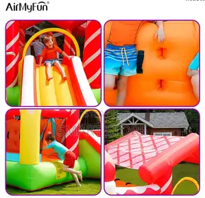 Inflatable Castle Trampoline With Slide Kids’ Fun Playground