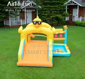 Inflatable Duck Castle Bounce House With Large Slide