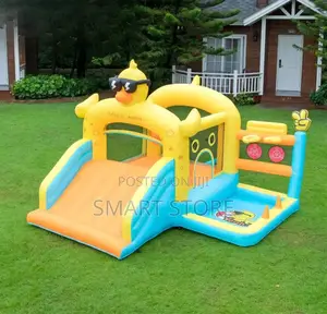 Inflatable Duck Castle Bounce House With Large Slide