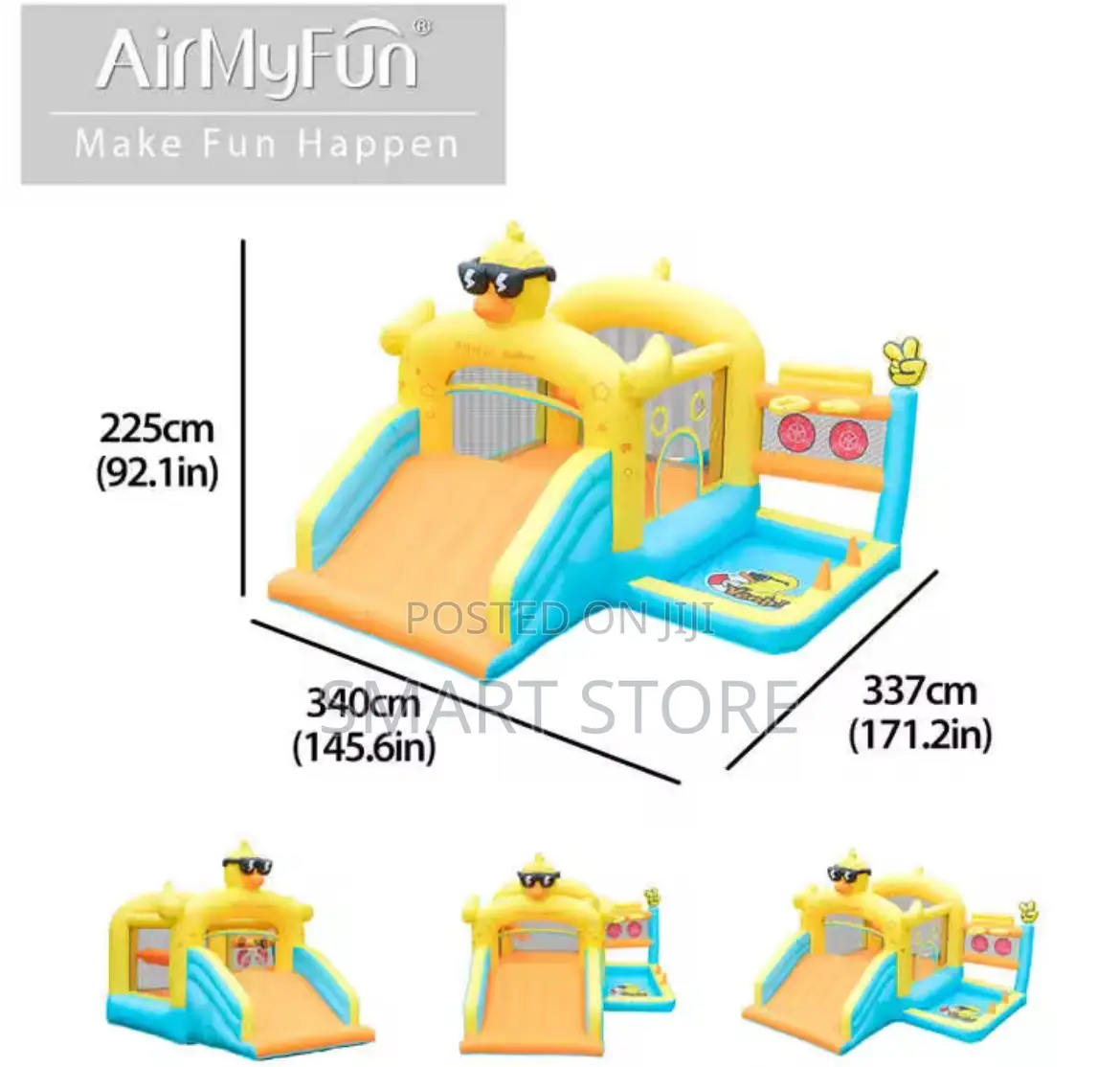 Inflatable Duck Castle Bounce House With Large Slide