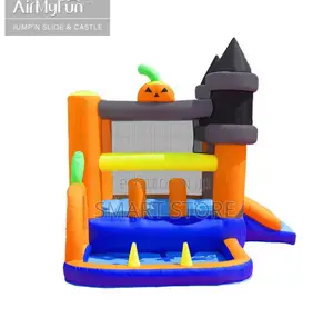 Halloween Inflatable Bouncy Castle With Slide – Spooky Fun