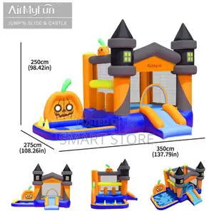 Halloween Inflatable Bouncy Castle With Slide – Spooky Fun
