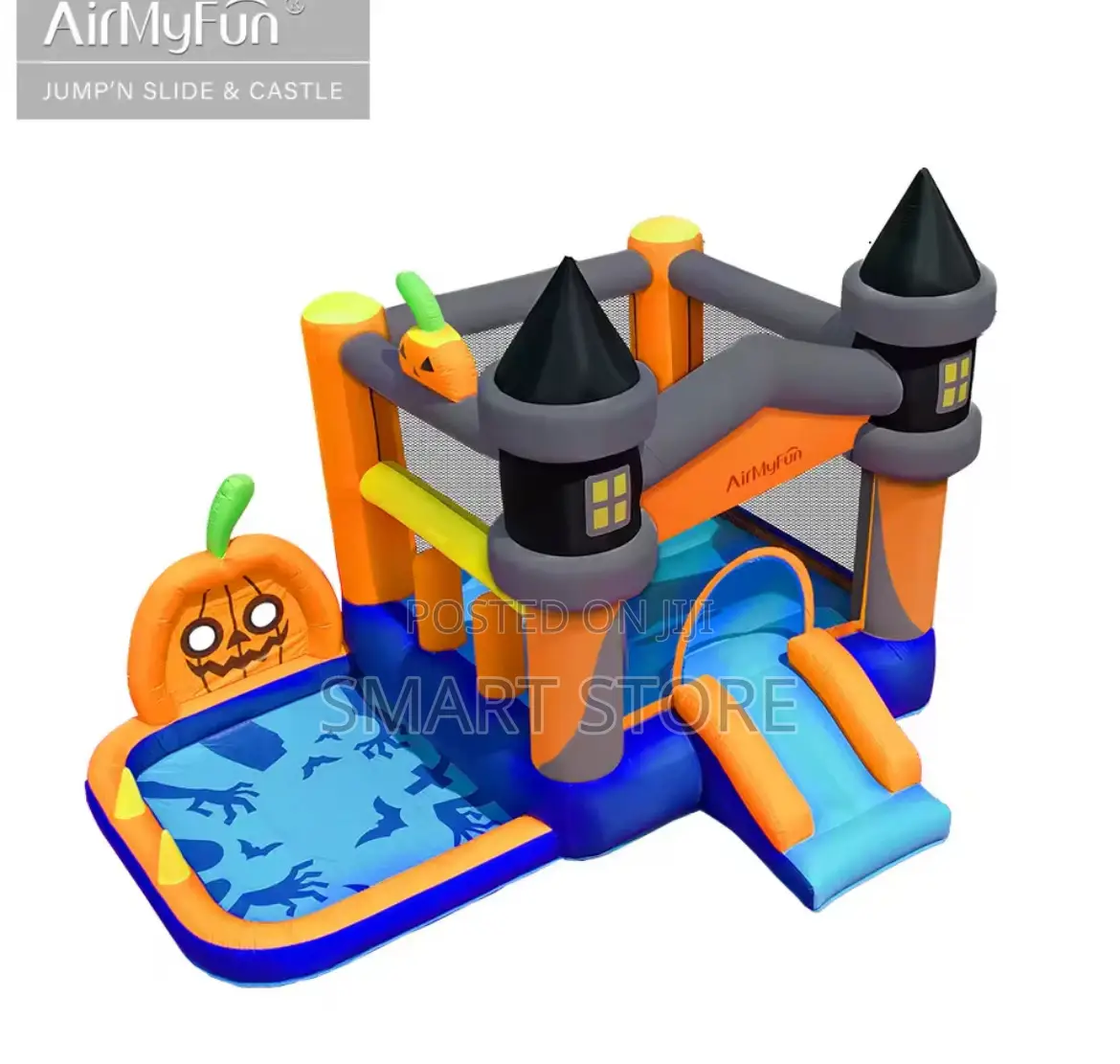 Halloween Inflatable Bouncy Castle With Slide – Spooky Fun