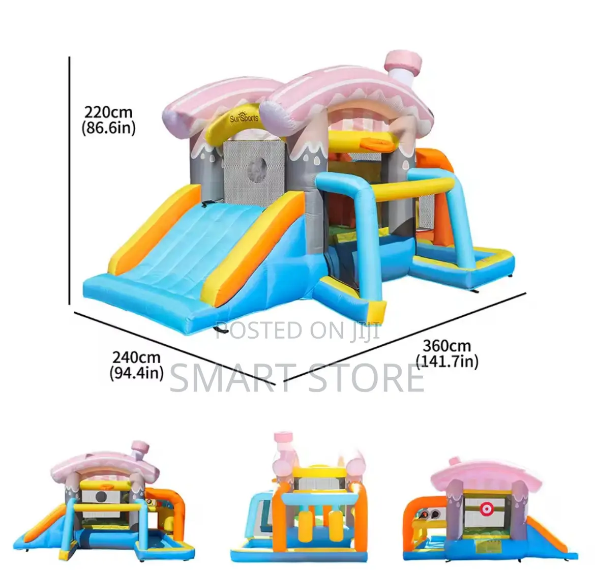 Inflatable Castle Indoor Outdoor Inflatable Trampoline Comb