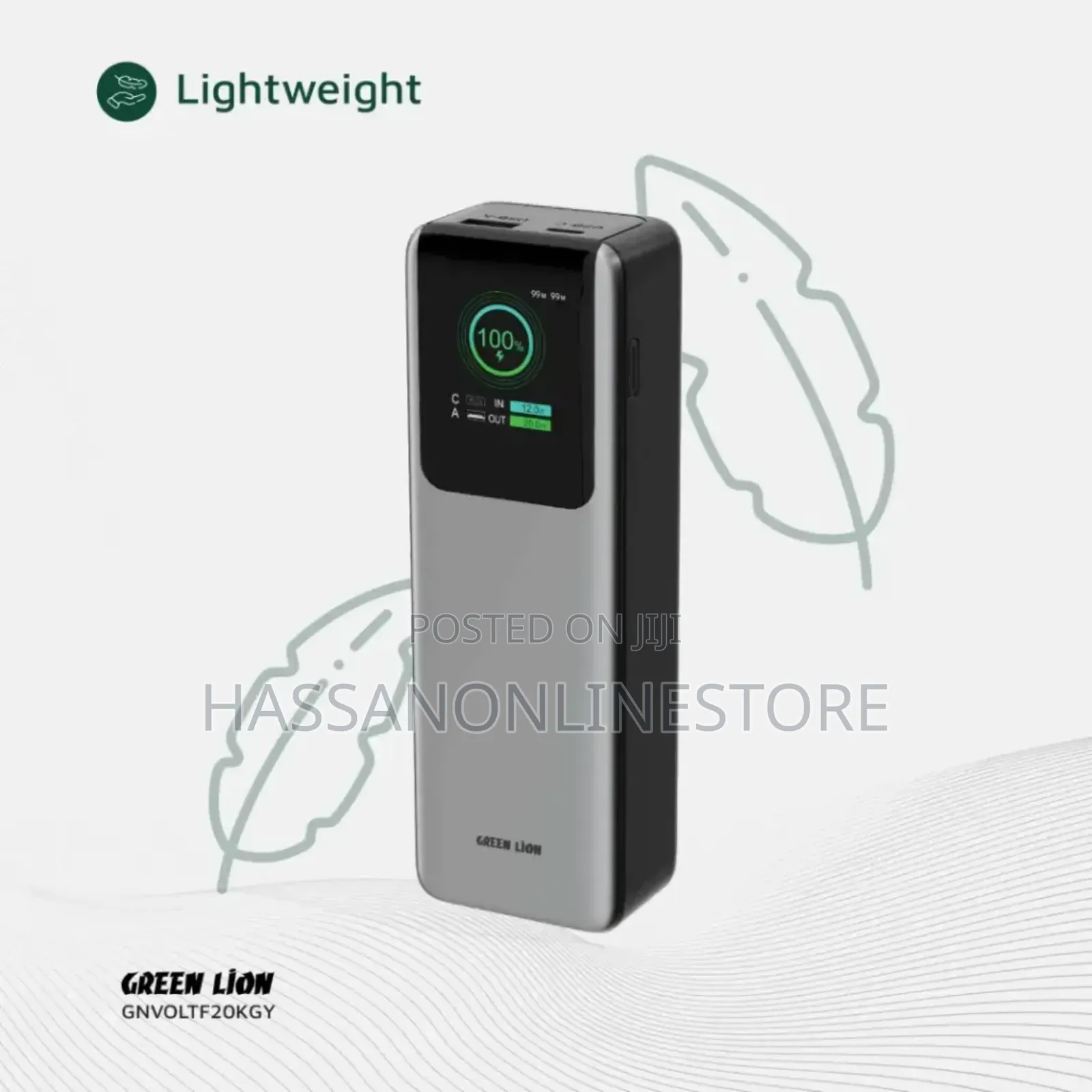 Green Lion Voltura 20000mah Power Bank Pd100w - Grey