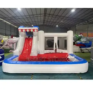 Shark Inflatable Castle Slide Trampoline
