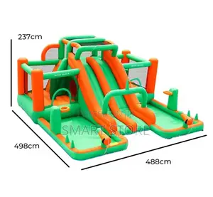 Water Slide and Jumping Bounce House Castke
