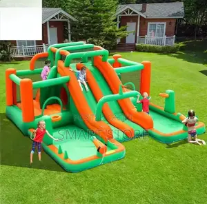 Water Slide and Jumping Bounce House Castke
