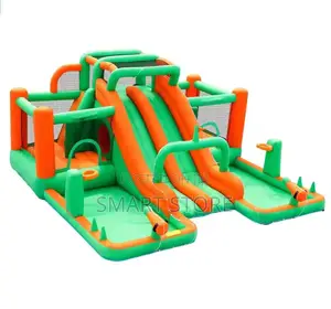 Water Slide and Jumping Bounce House Castke