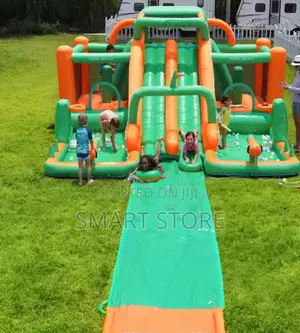 Water Slide and Jumping Bounce House Castke