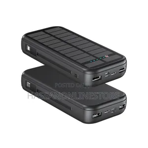 Green Lion Pd 20w Solar 2 16000mah Power Bank - Black