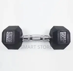 Hexagon Rubber Dumbbell 5kg