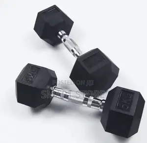 Hexagon Rubber Dumbbell 5kg