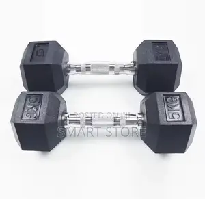 Hexagon Rubber Dumbbell 5kg