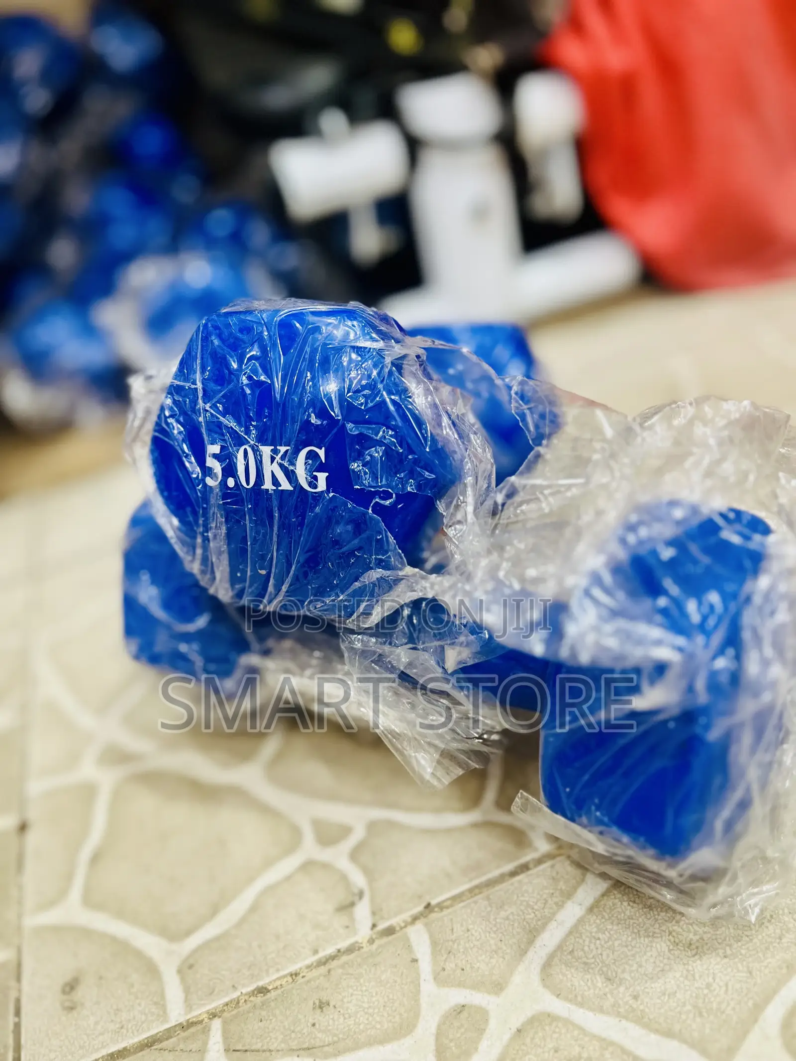Blue Neoprene 5kg Dumbbell