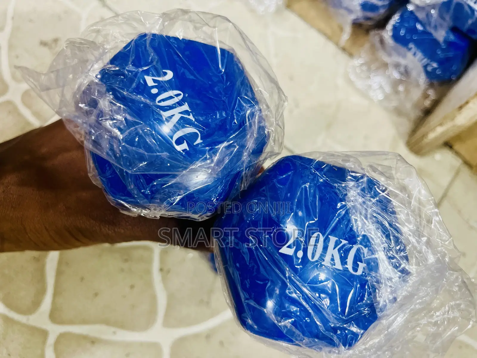 Neoprene 2kg Blue Dumbbell