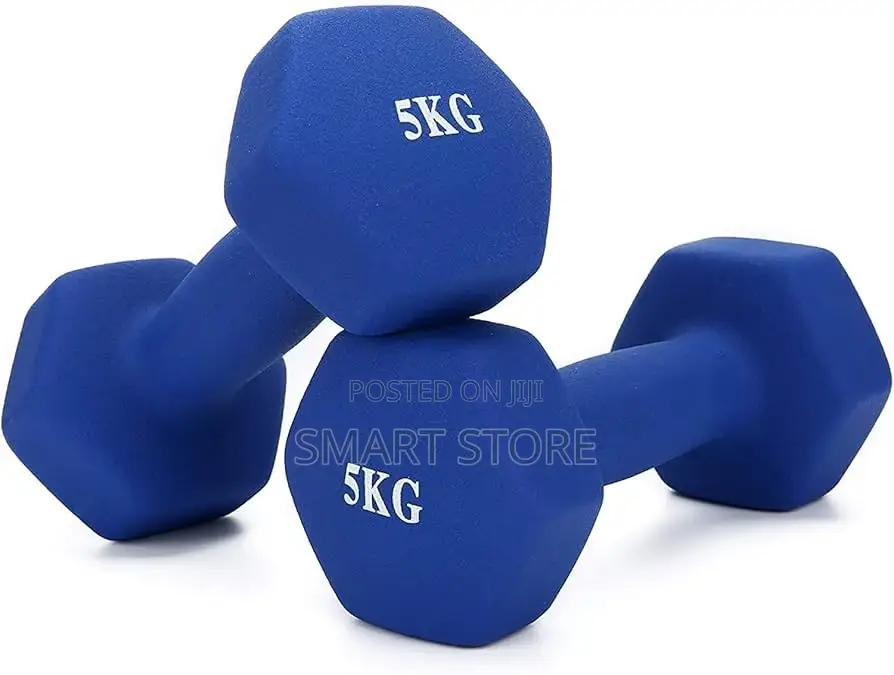 Blue Neoprene 5kg Dumbbell