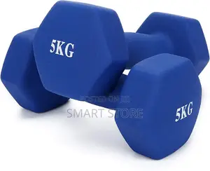 Blue Neoprene 5kg Dumbbell