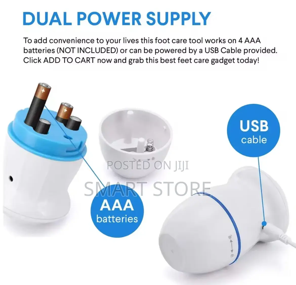 Electric Foot Grinder – Rechargeable Callus Remover