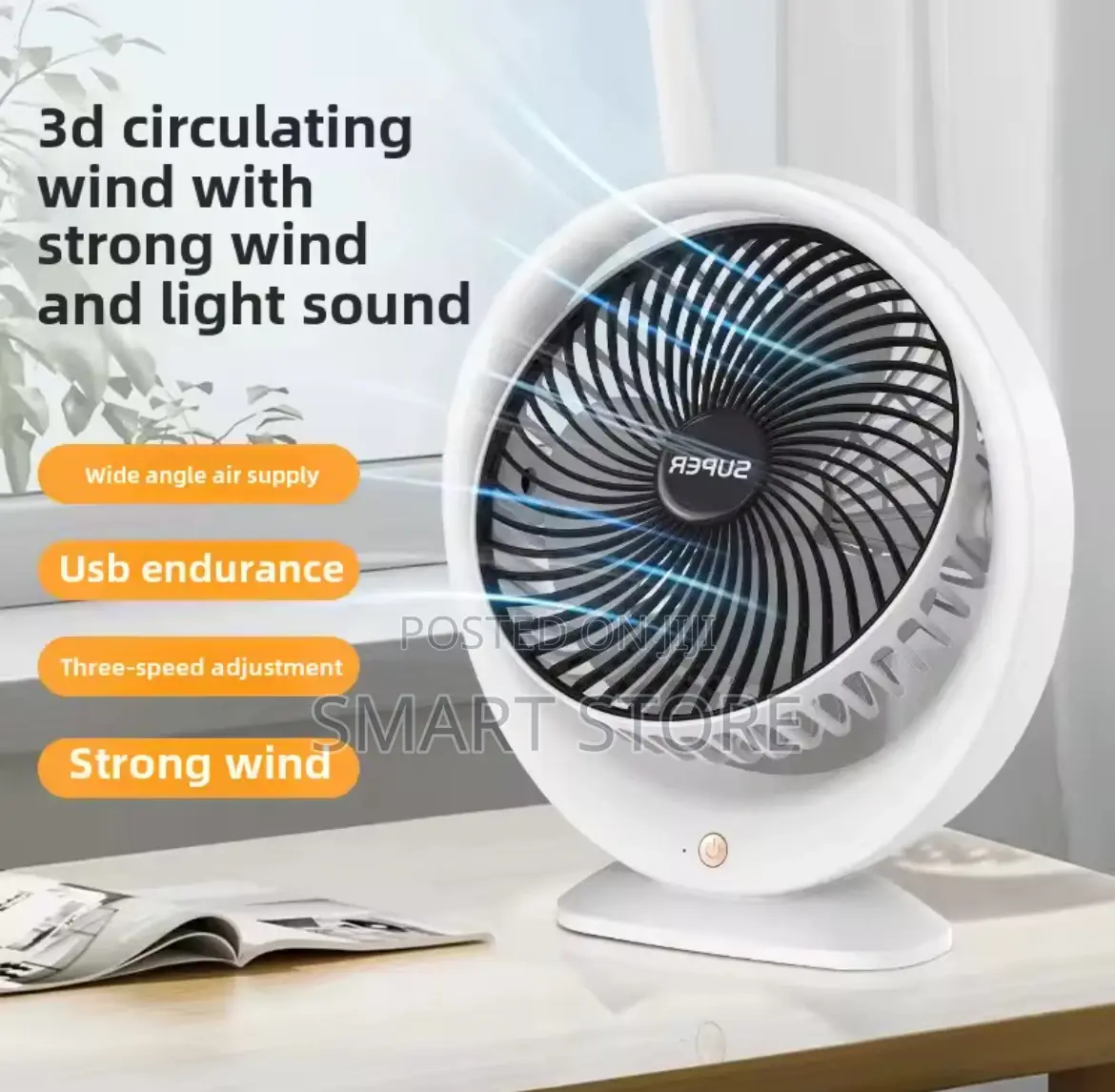 Mini Usb Desktop Fan – Portable Rechargeable
