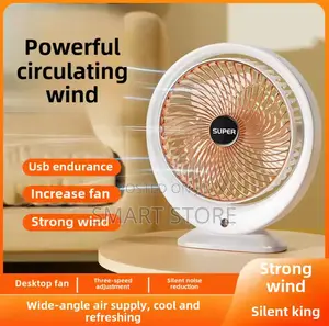 Mini Usb Desktop Fan – Portable Rechargeable
