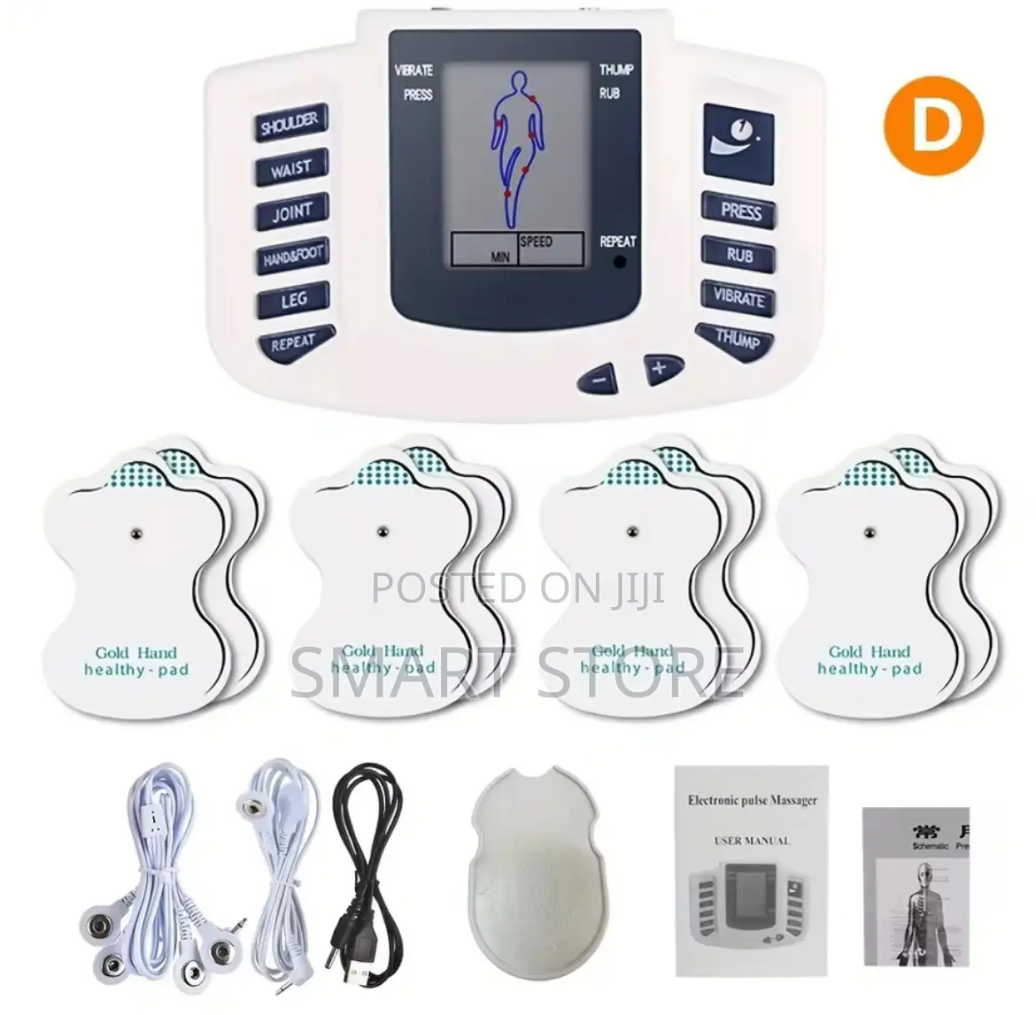 Digital 8-Mode Ems Muscle Stimulator