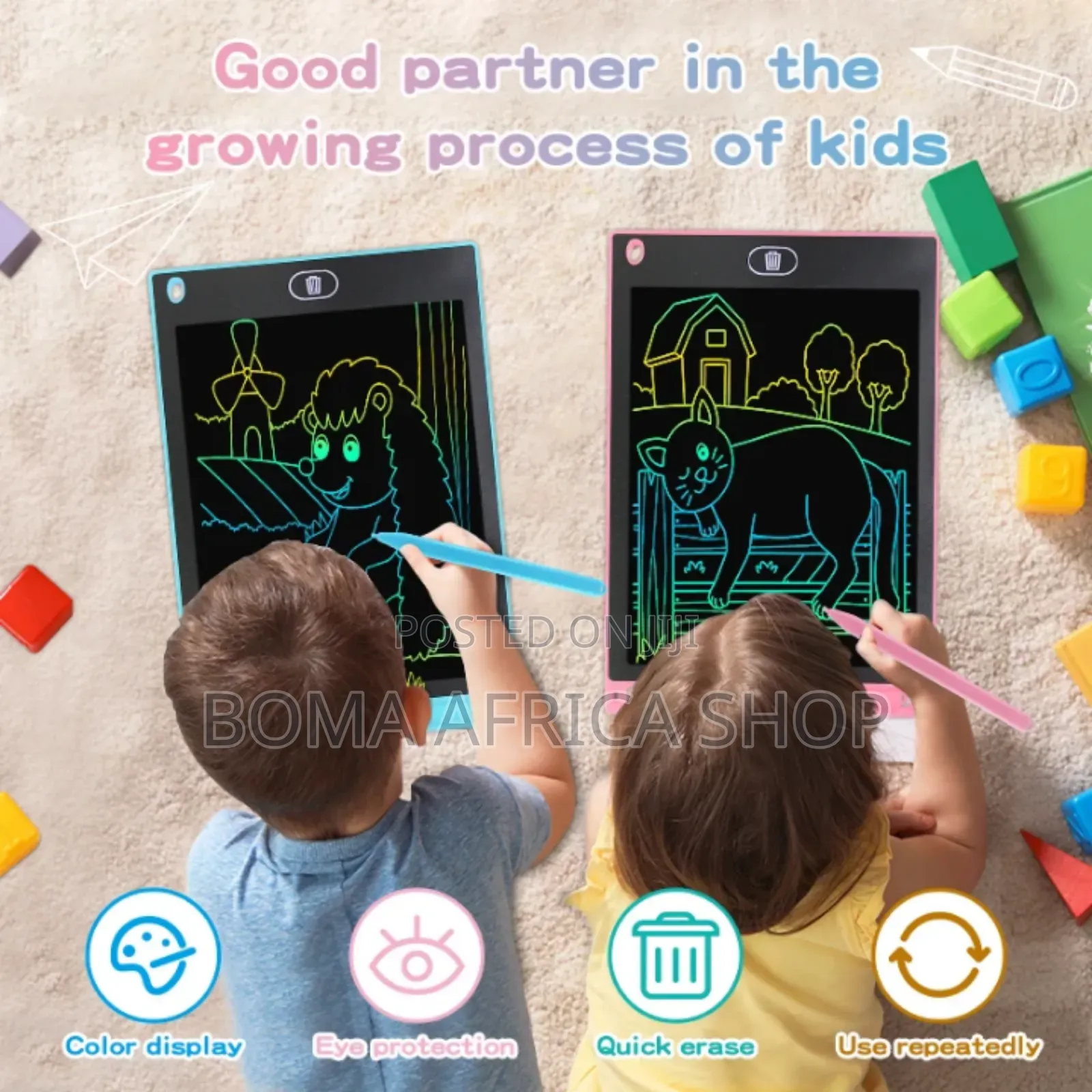 12 Inch Educational LCD Writing and Drawing Tablet for Kids