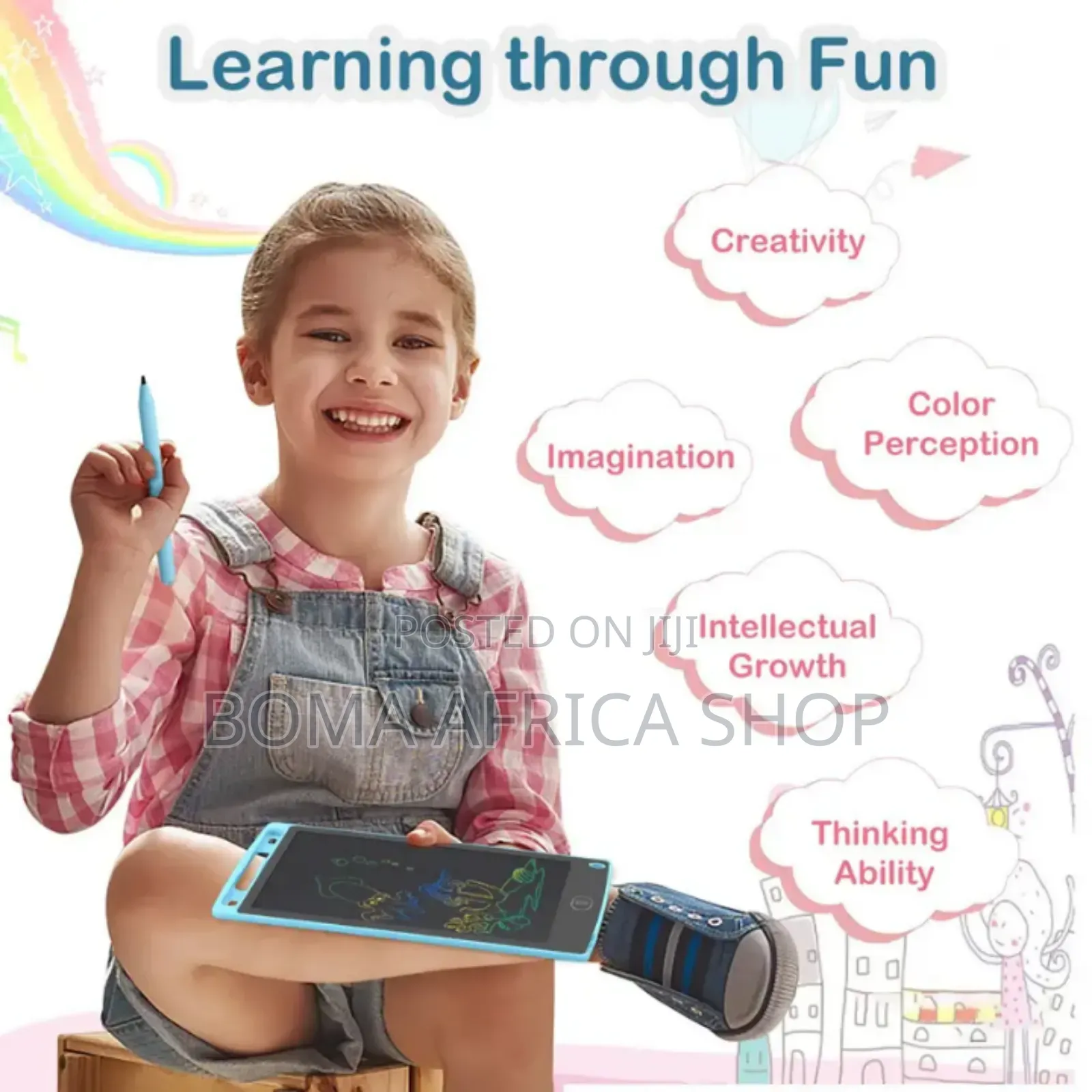 12 Inch Educational LCD Writing and Drawing Tablet for Kids