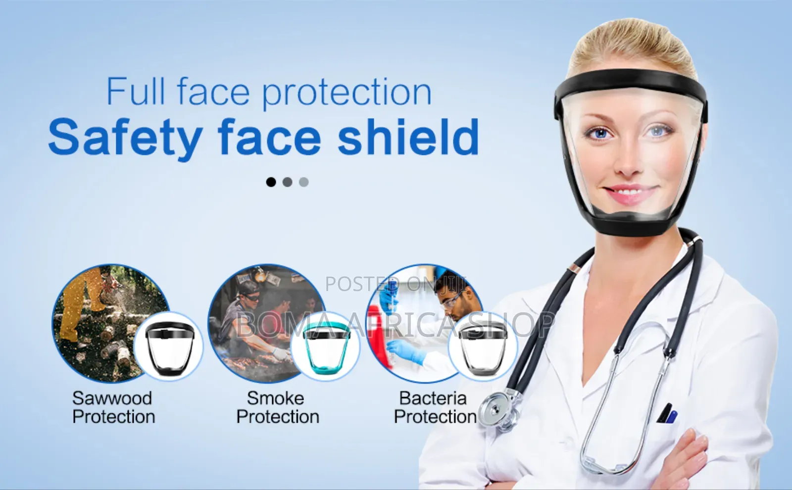 Multifunction Full Face Protective Mask-(Kuzuia Vumbi....