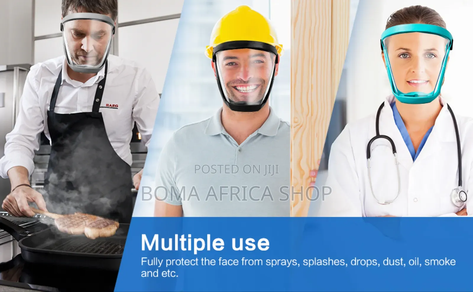 Multifunction Full Face Protective Mask-(Kuzuia Vumbi....