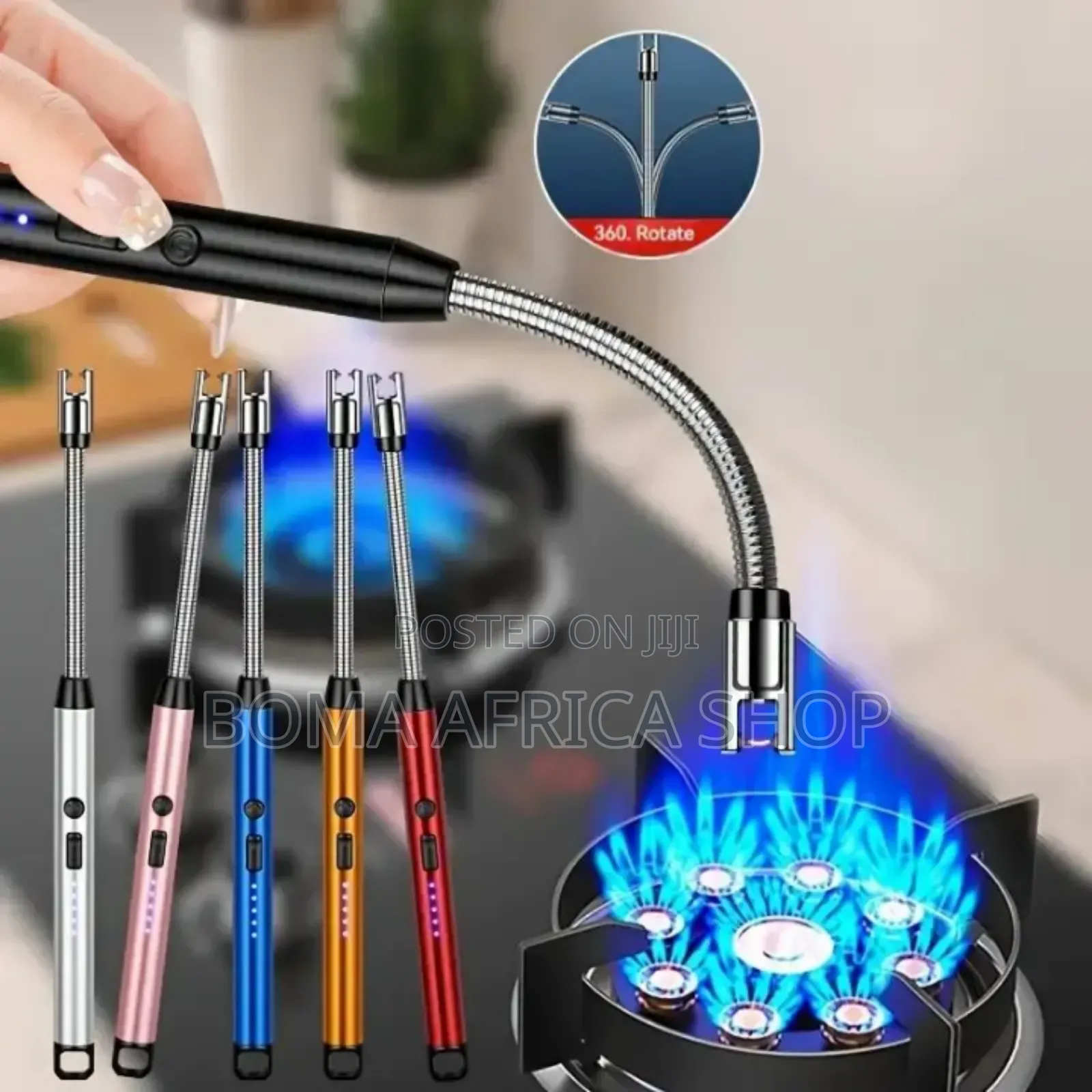 Rechargeable Arc Plasma Lighter for Gas Stove Windproof