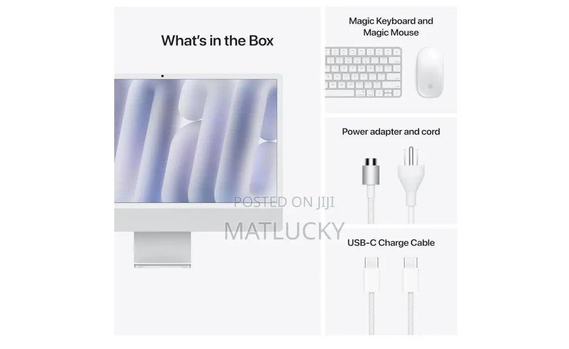 New Desktop Computer Apple iMac M4 16GB Apple M4 SSD 256GB